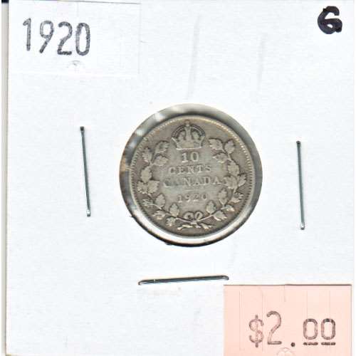 1920 Canada 10-cents Good (G4)