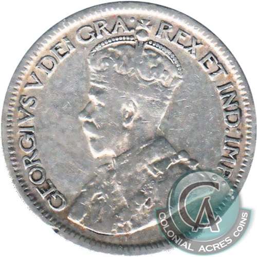 1921 Canada 10-cents Fine (F12)