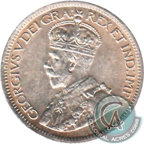 1929 Canada 10-cents Almost Uncirculated (AU50)
