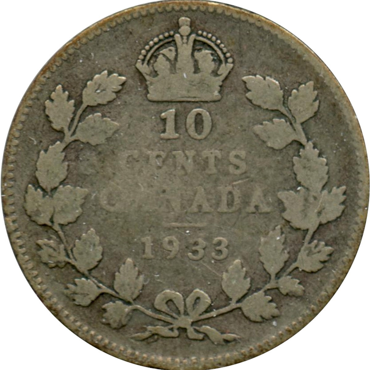 1933 Canada 10-cents Good (G-4)