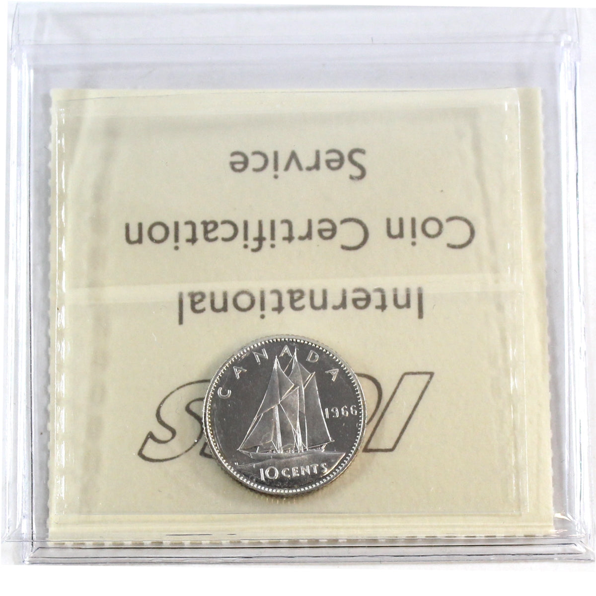 1966 Canada 10-cents ICCS Certified PL-66 Ultra Heavy Cameo