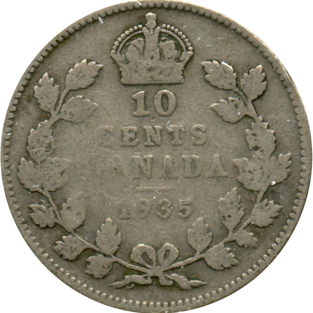 1935 Canada 10-cents Good (G-4)