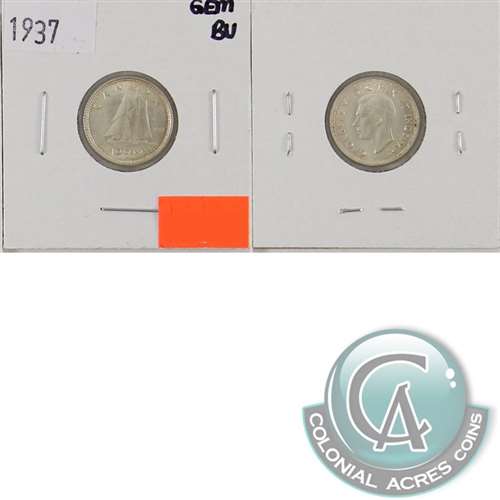 1937 Canada 10-cents Gem Brilliant Uncirculated (MS65) $
