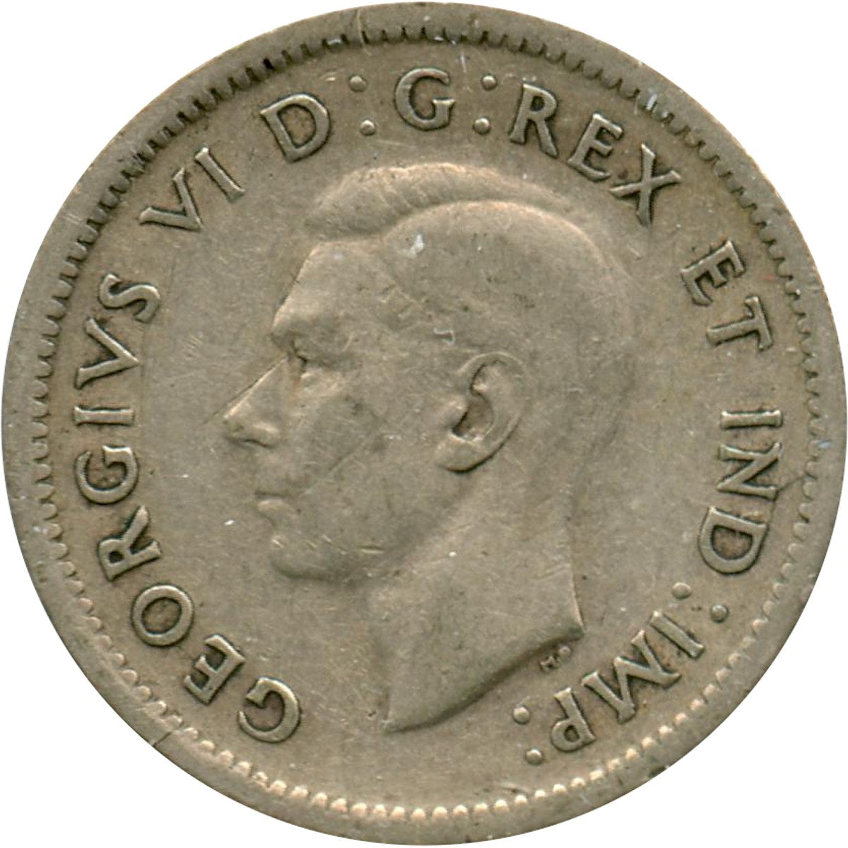 1940 Canada 10-cents Circulated