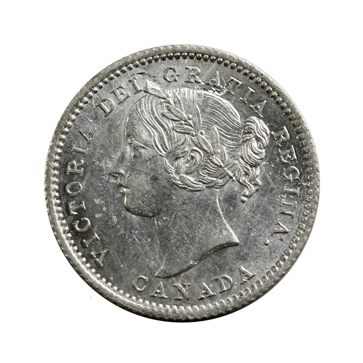 1858 Canada 10-cents UNC+ (MS62) $