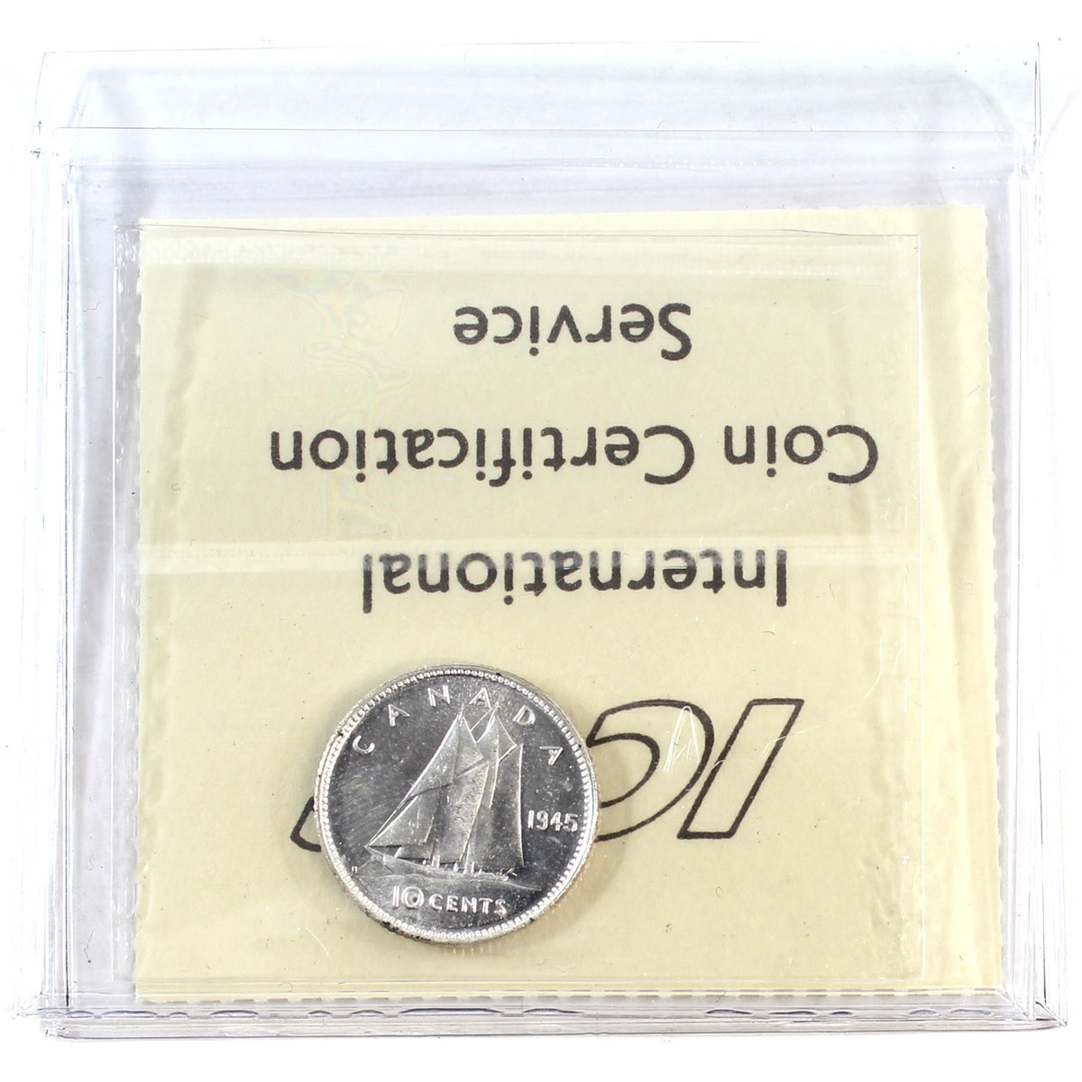 1945 Canada 10-cents ICCS Certified MS64