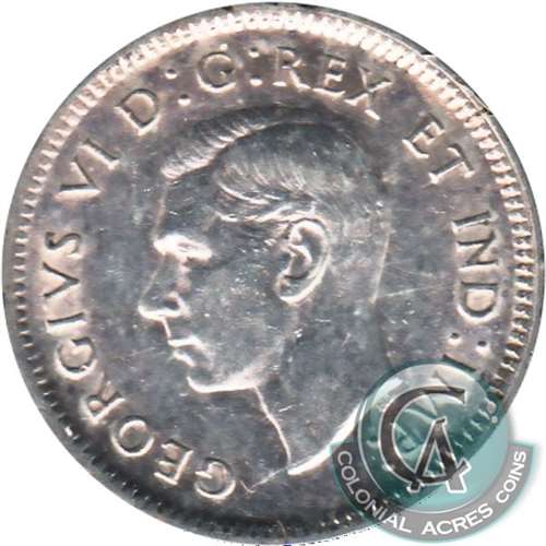 1947 Maple Leaf Canada 10-cent VF-EF (VF-30)