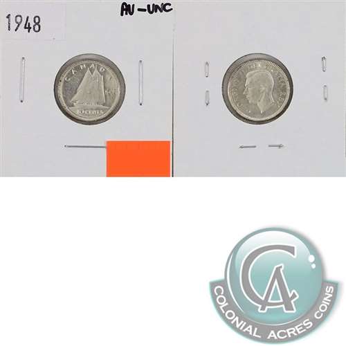 1948 Canada 10-cent AU-UNC (AU55) $