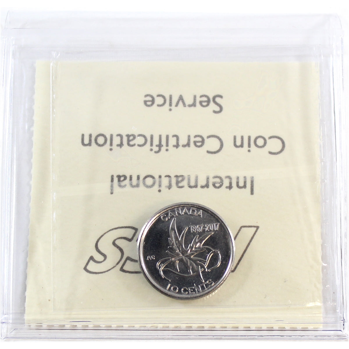 2017 Canada's 150th 10-cents ICCS Certified MS67