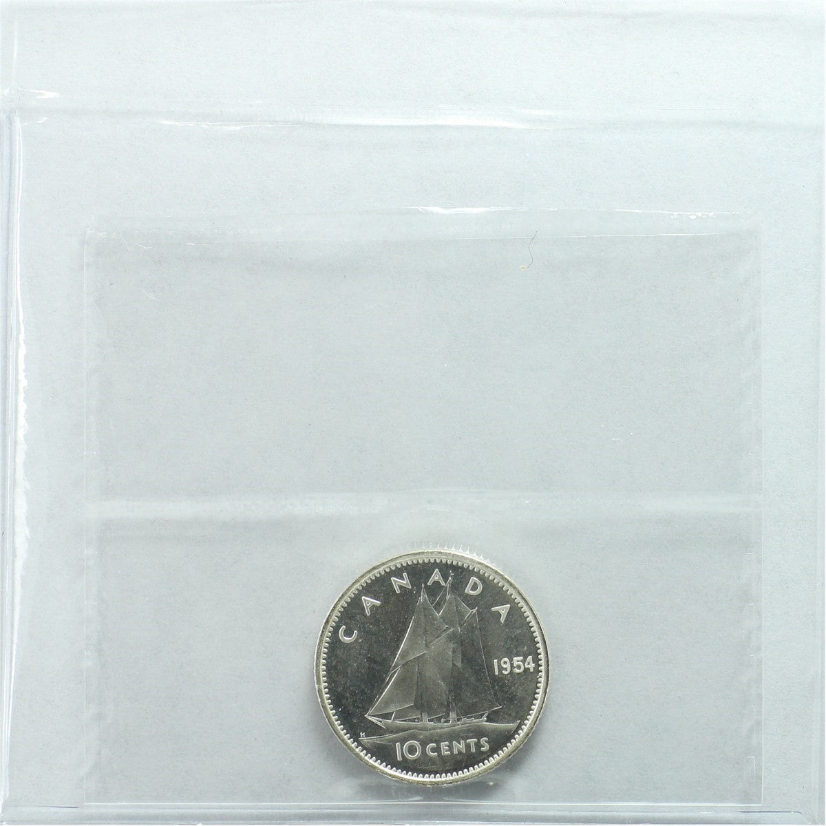 1954 Canada 10-cents ICCS Certified PL66 Heavy Cameo