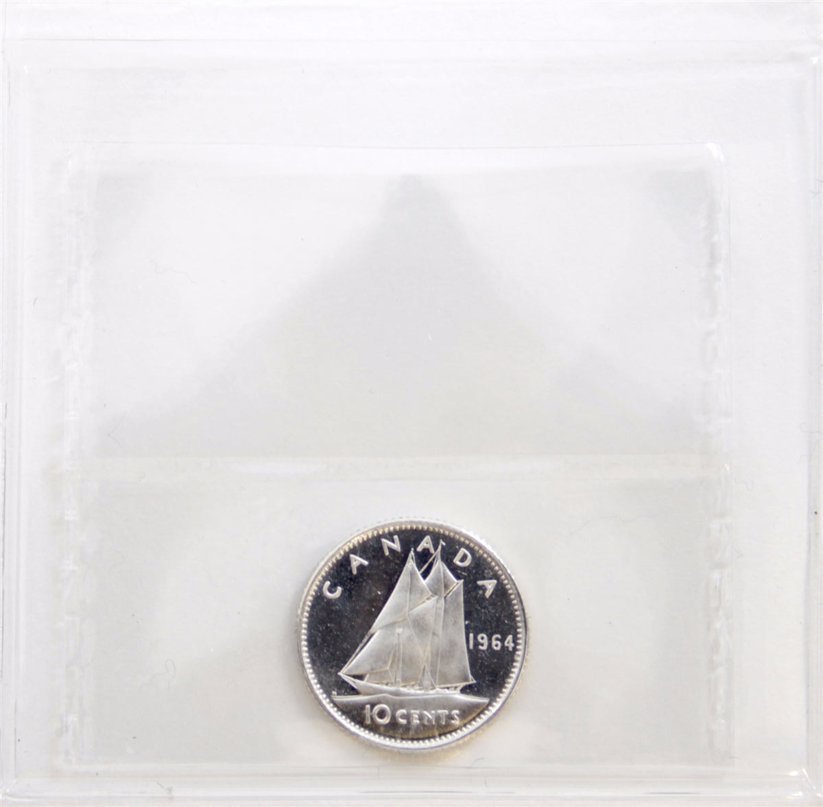 1964 Canada 10-cents ICCS Certified PL64 Ultra Heavy Cameo