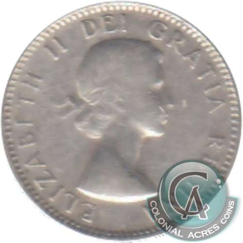 1956 Dot Canada 10-cents VG-F (VG10)