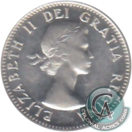 1957 Canada 10-cents Almost Uncirculated (AU50)