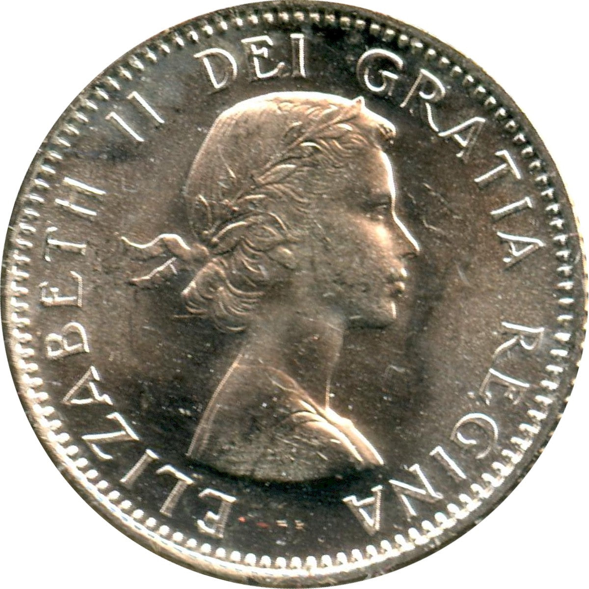 1957 Canada 10-cents Choice Brilliant Uncirculated (MS64)
