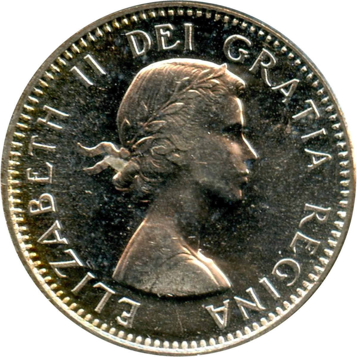 1961 Canada 10-cents Brilliant Uncirculated (MS-63)