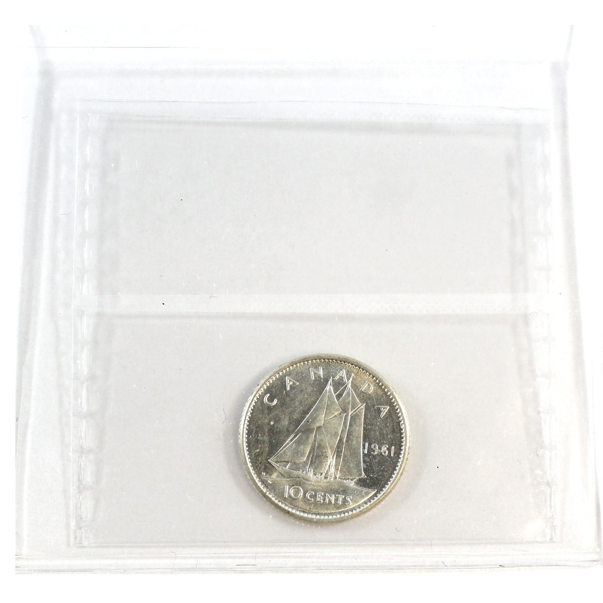 1961 Canada 10-cents ICCS Certified MS65