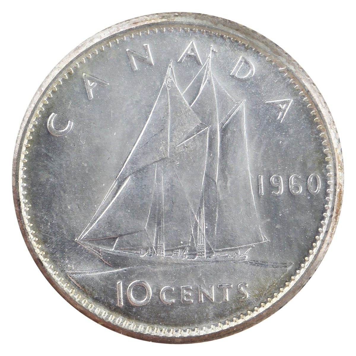 1960 Canada 10-cents ICCS Certified MS64