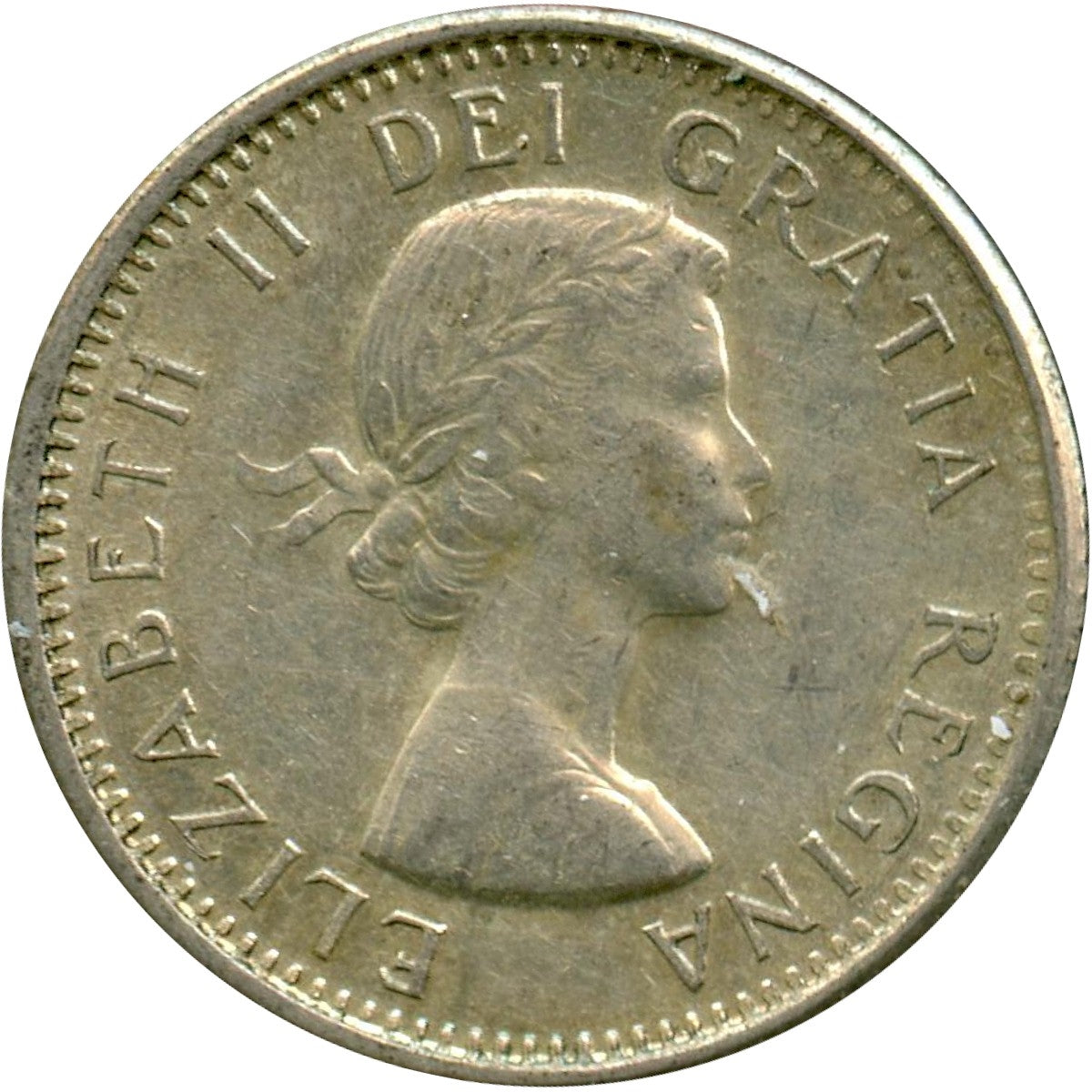 1964 Canada 10-cents Circulated