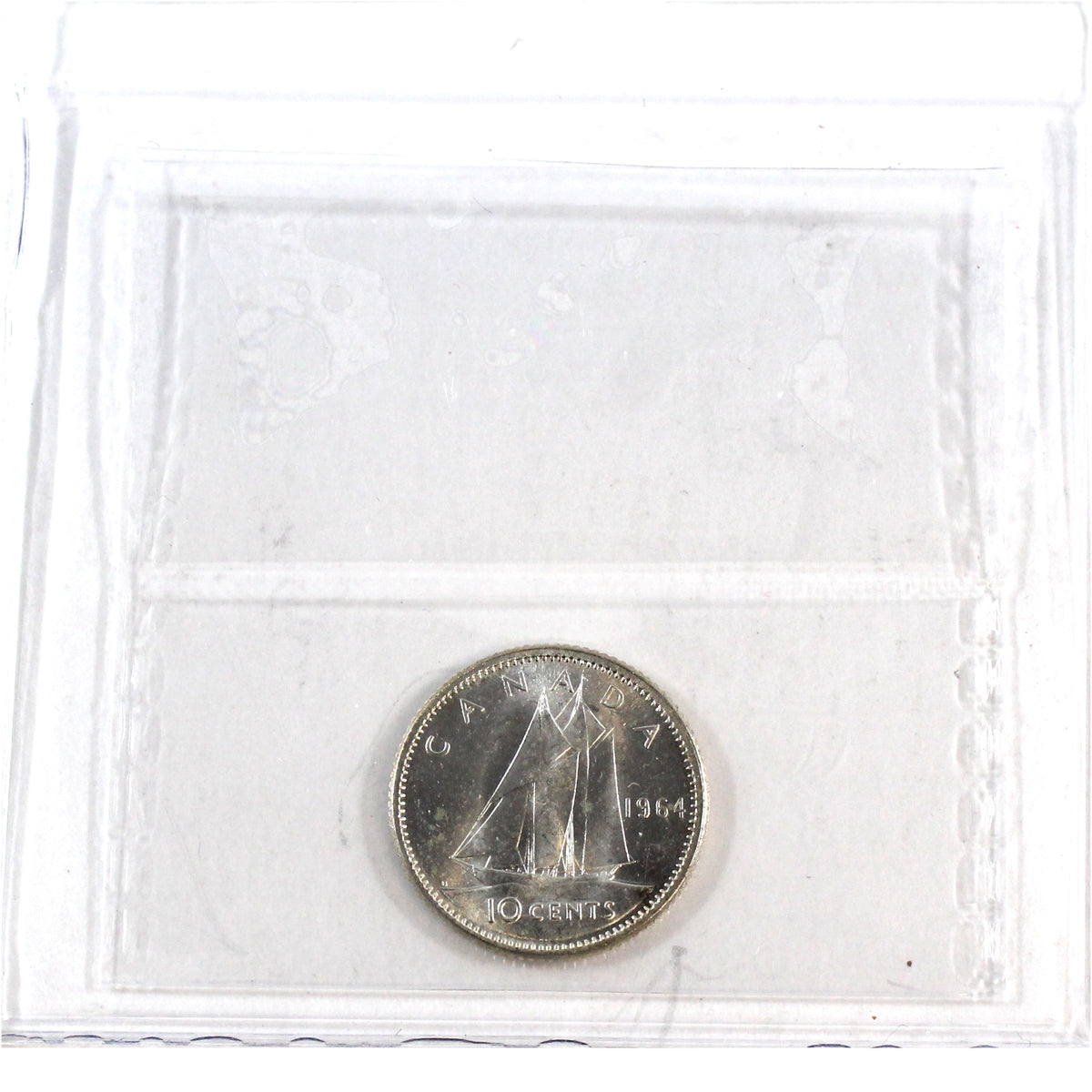 1964 Canada 10-cents ICCS Certified MS65
