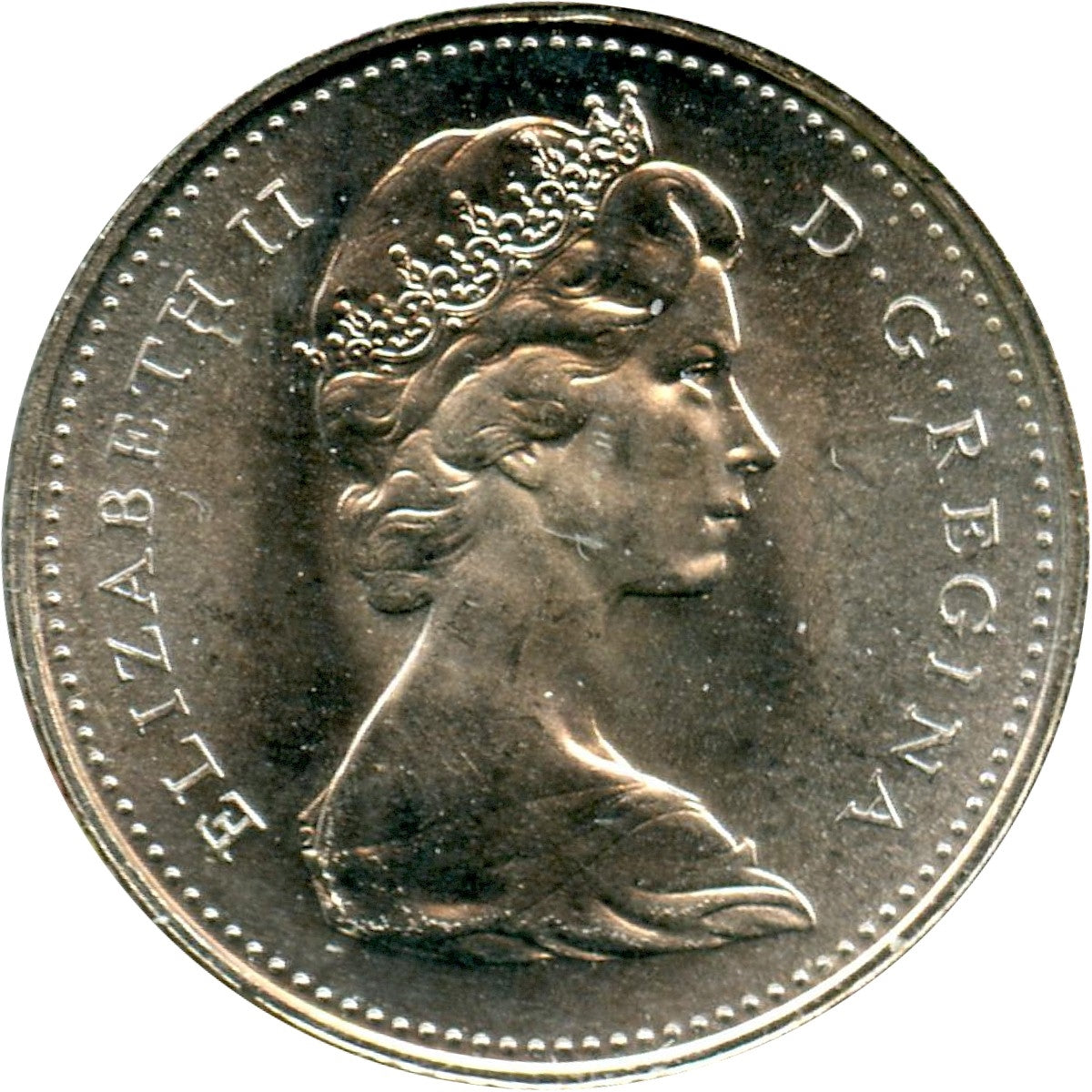 1965 Canada 10-cents Choice Brilliant Uncirculated (MS64)