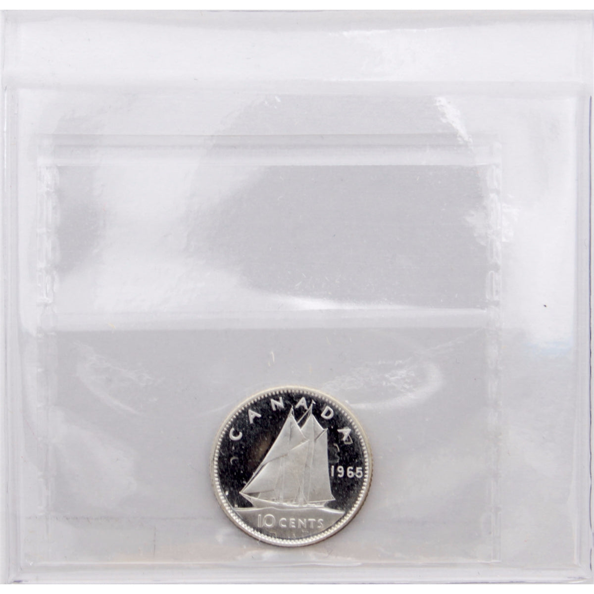 1965 Canada 10-cents ICCS Certified PL65 Ultra Heavy Cameo