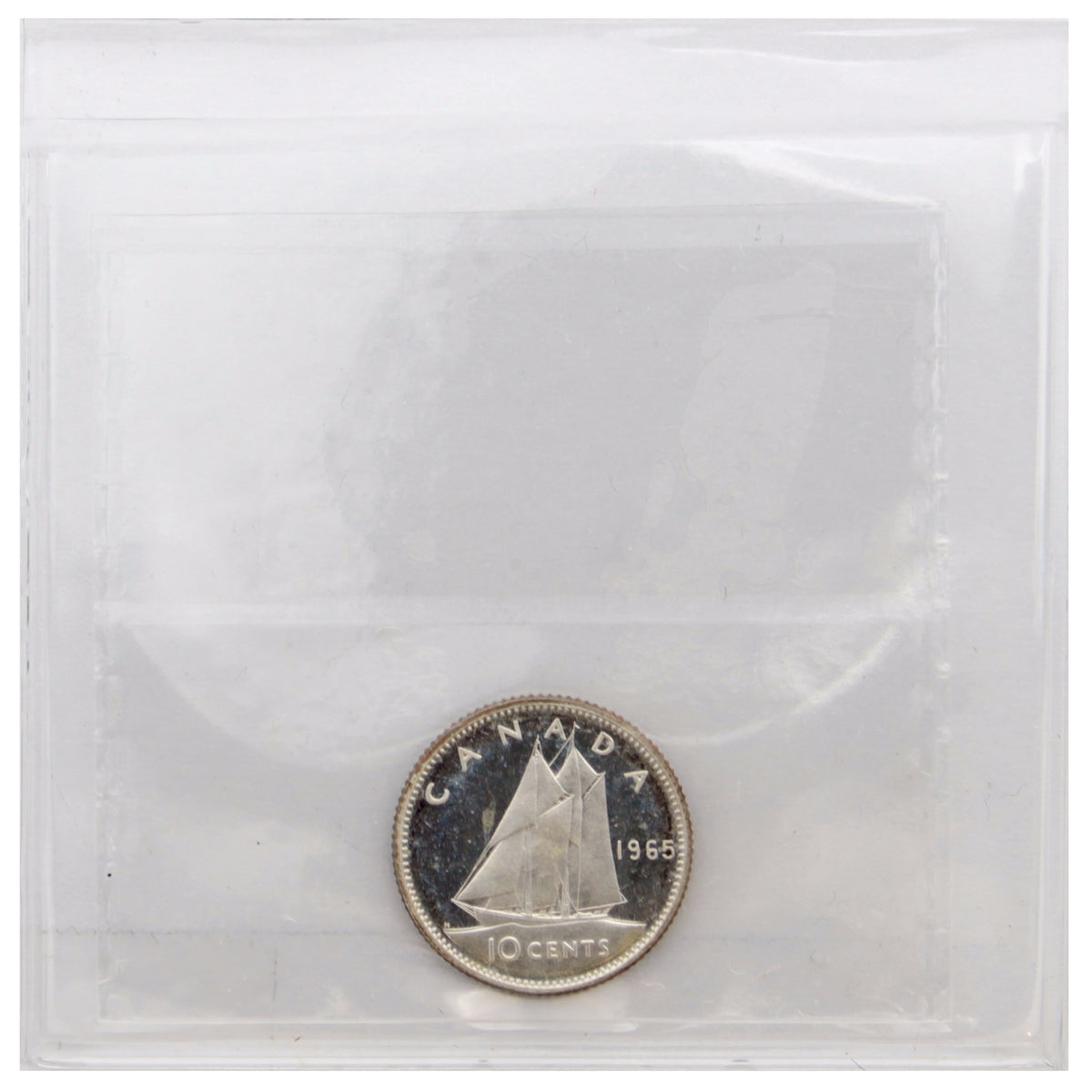 1965 Canada 10-cents ICCS Certified PL-66 Heavy Cameo