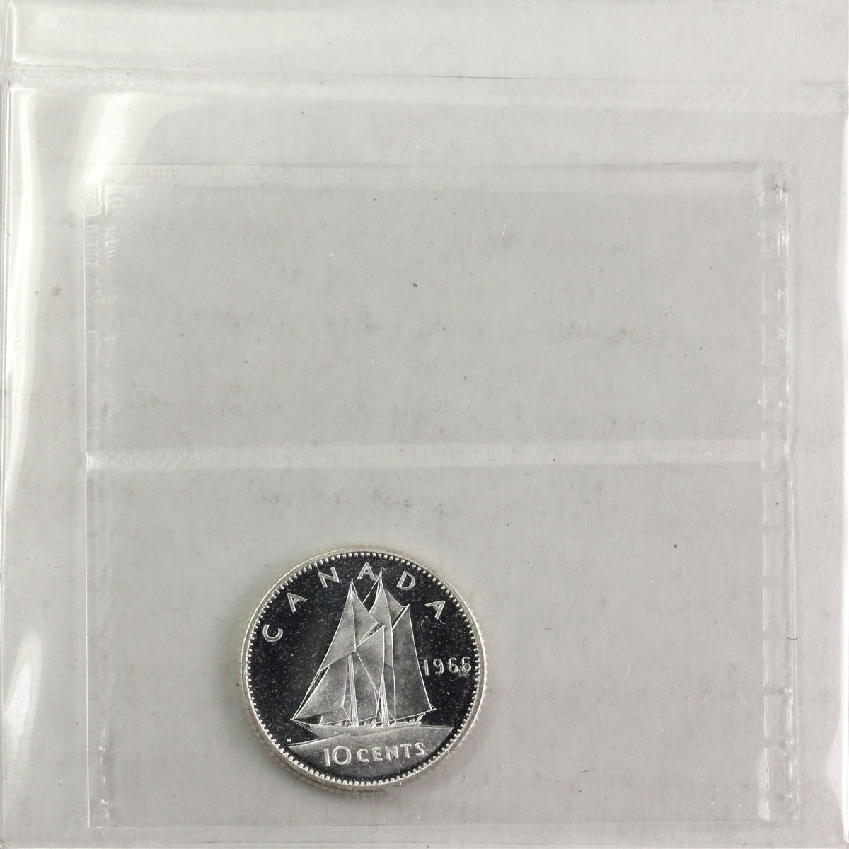 1966 Canada 10-cents ICCS Certified PL65 Heavy Cameo