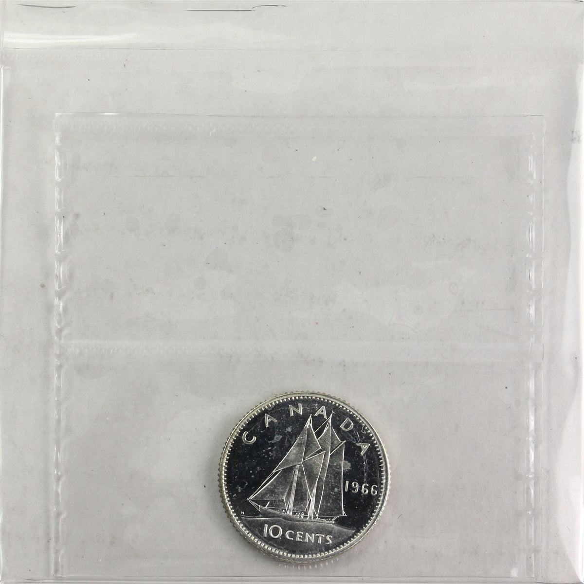 1966 Canada 10-cents ICCS Certified PL-66 Heavy Cameo
