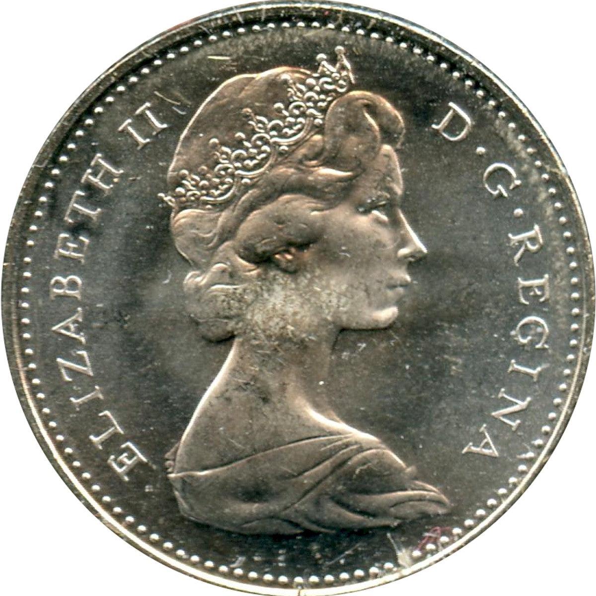1967 Canada 10-cents Choice Brilliant Uncirculated (MS64)
