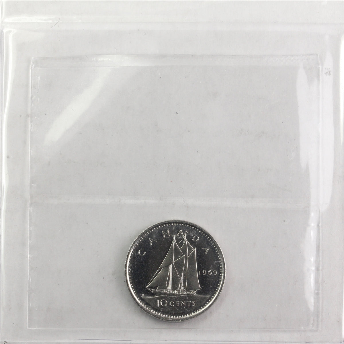 1969 Small Date Canada 10-cents ICCS Certified PL65 Heavy Cameo