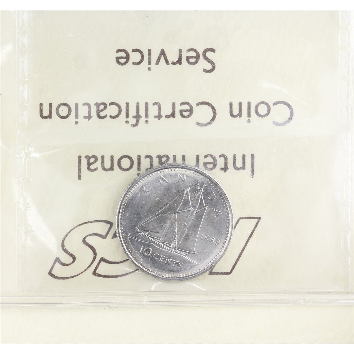 1986 Canada 10-cents ICCS Certified MS65