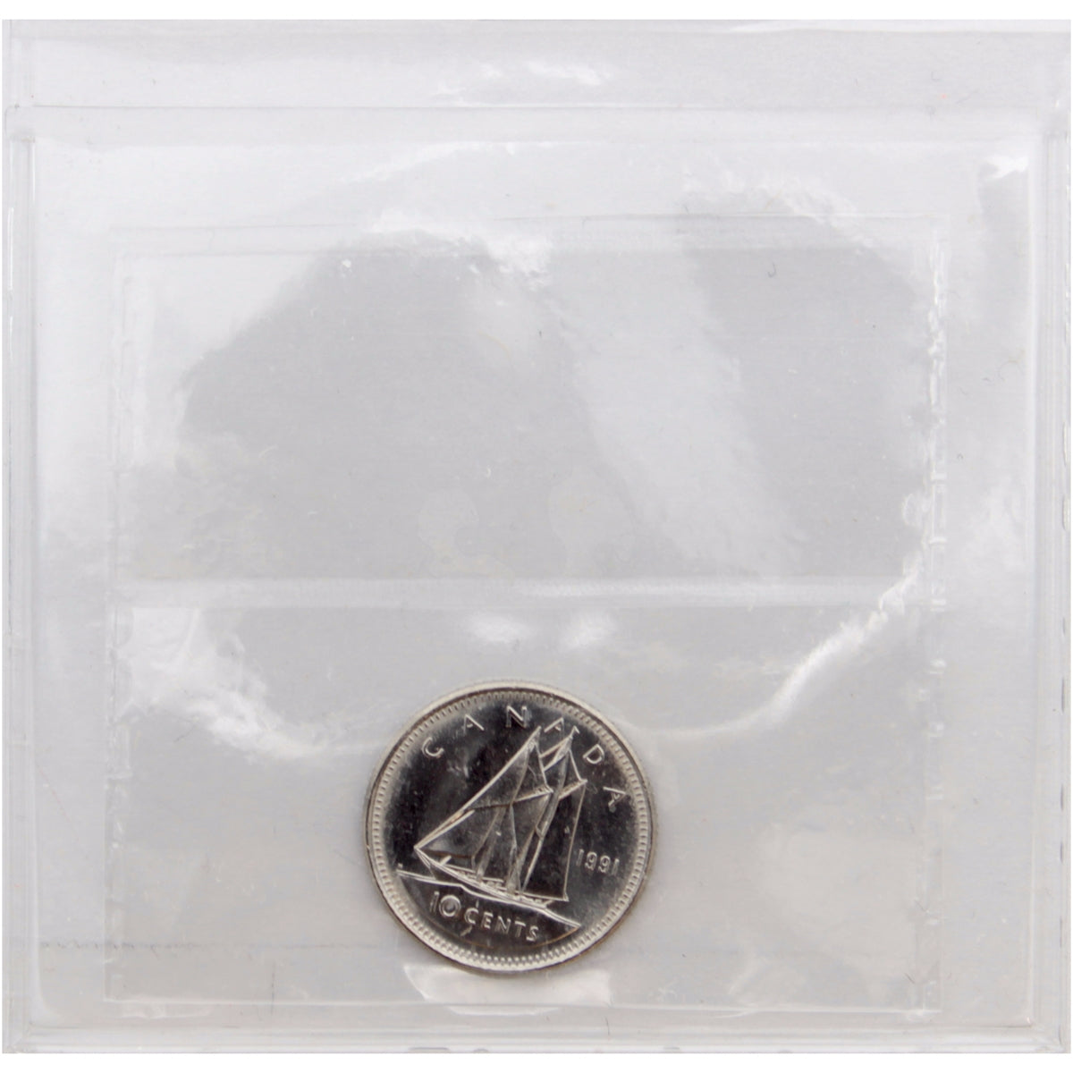 1991 Canada 10-cents ICCS Certified MS65