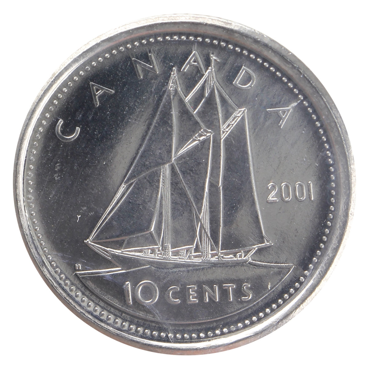 2001P Canada 10-cents ICCS Certified MS65