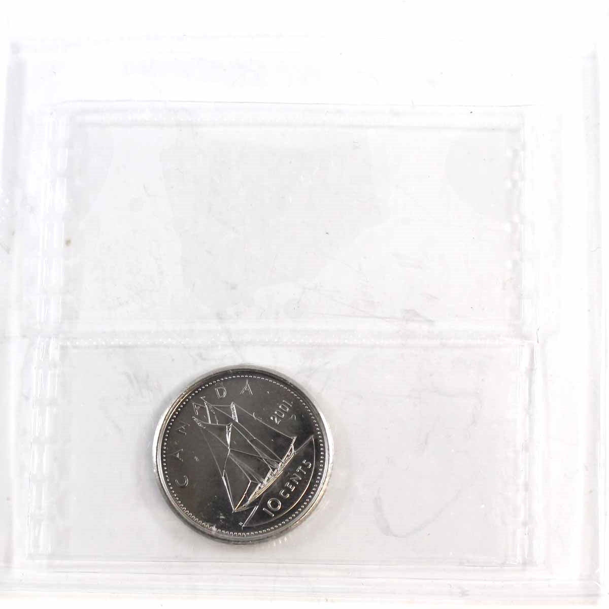2001P Canada 10-cents ICCS Certified MS66