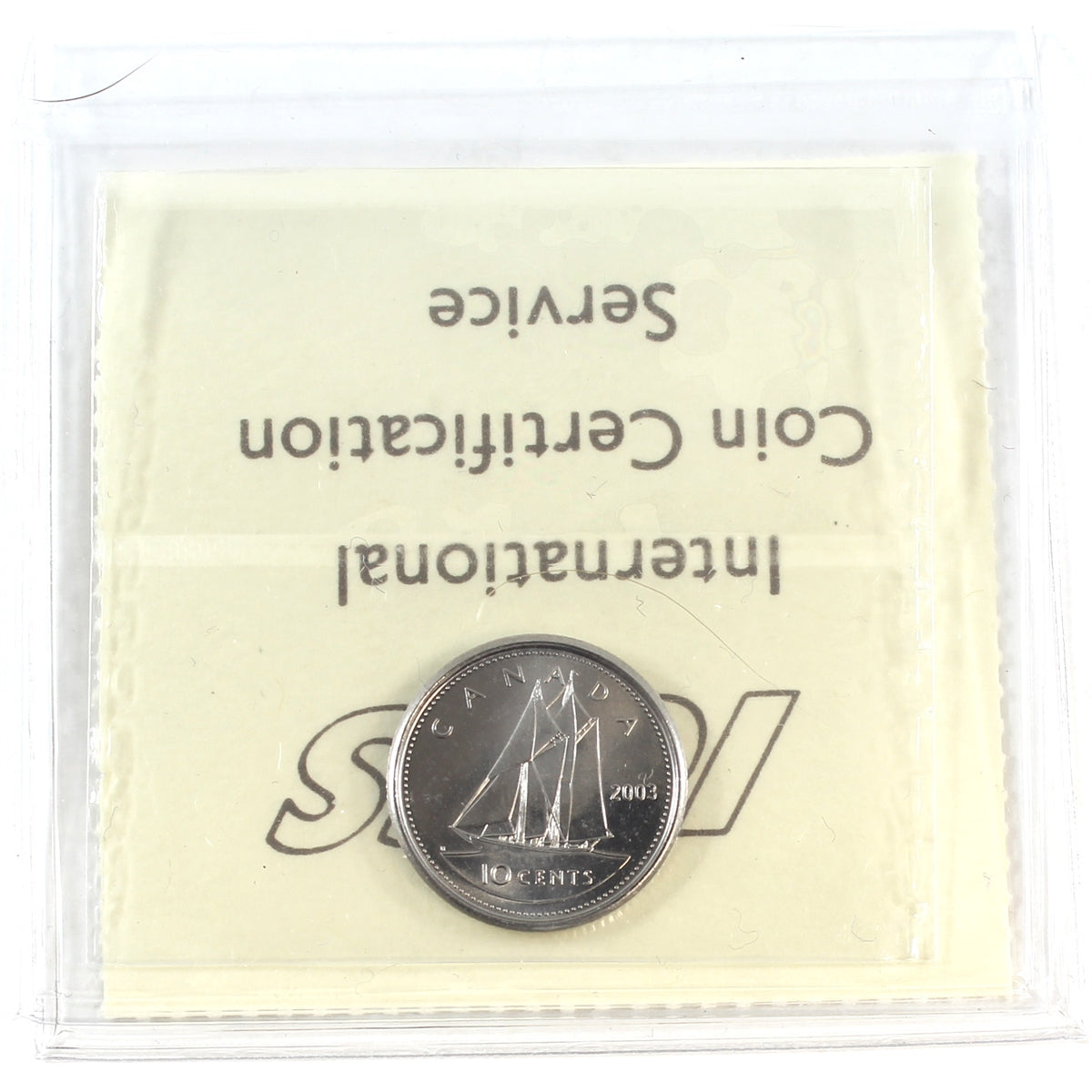 2003P New Effigy Canada 10-cents ICCS Certified MS67