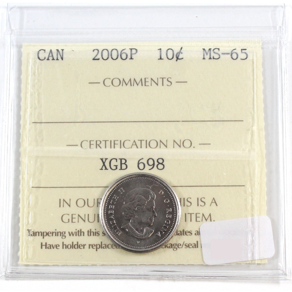2006P Canada 10-cents ICCS Certified MS-65