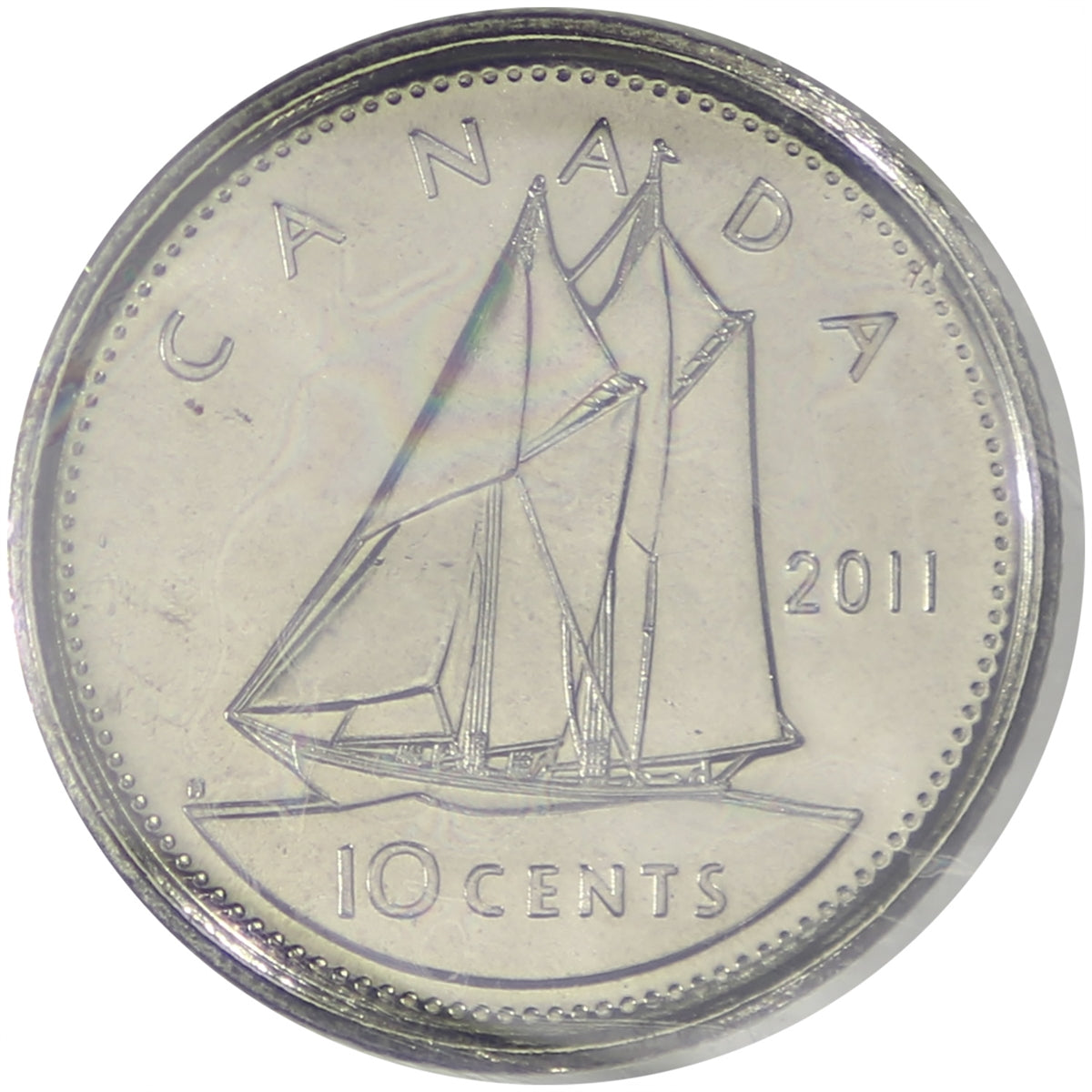 2011 Canada 10-cents ICCS Certified MS66