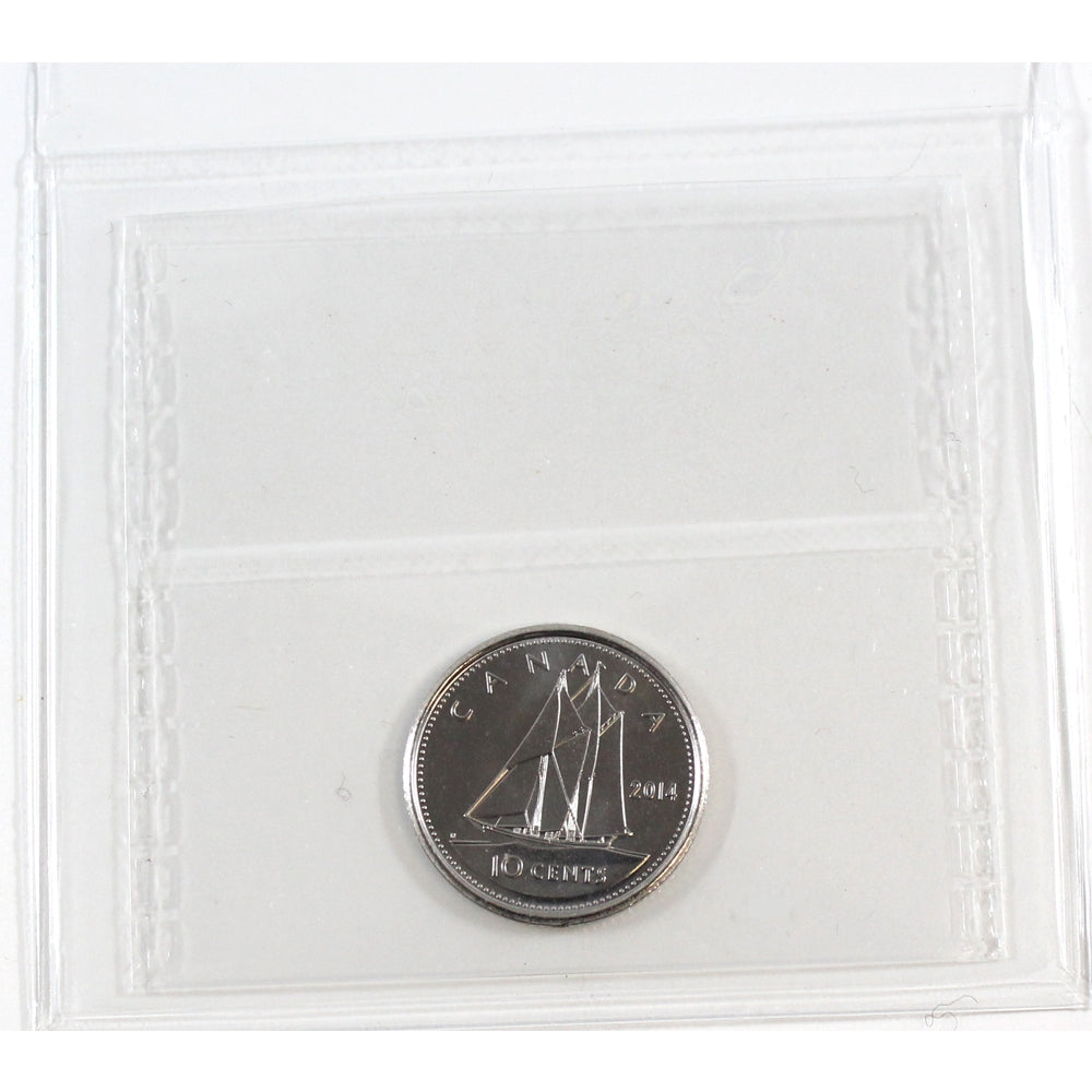 2014 Canada 10-cents ICCS Certified MS66