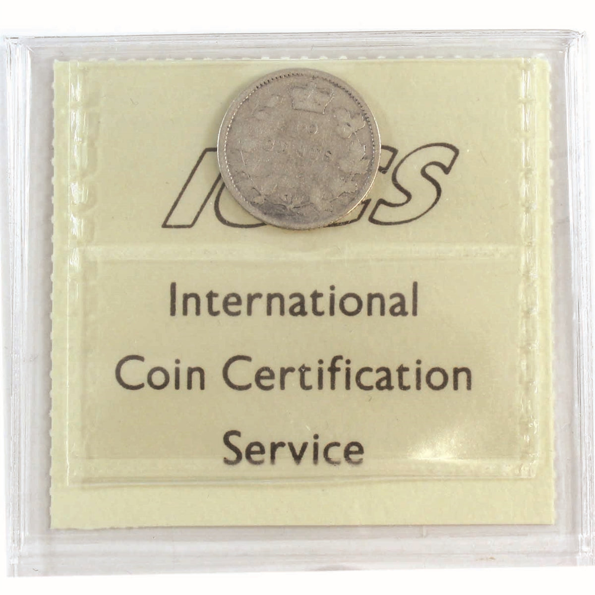 1884 Canada 10-cents ICCS Certified G-4
