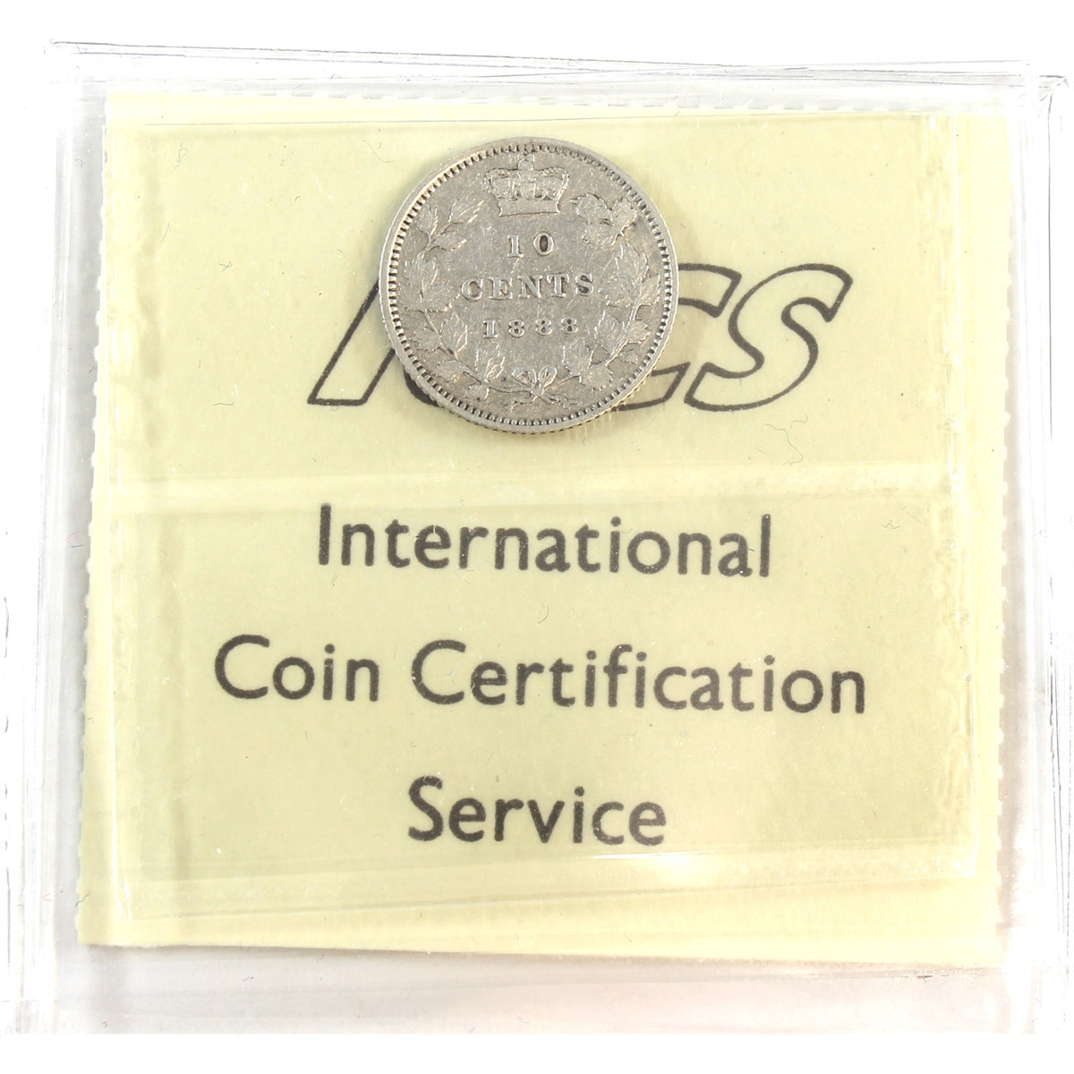 1888 Canada 10-cents ICCS Certified VF20