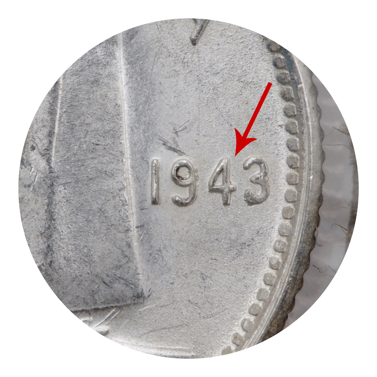 1943 Re-Engraved Canada 10-cent UNC+ (MS62)