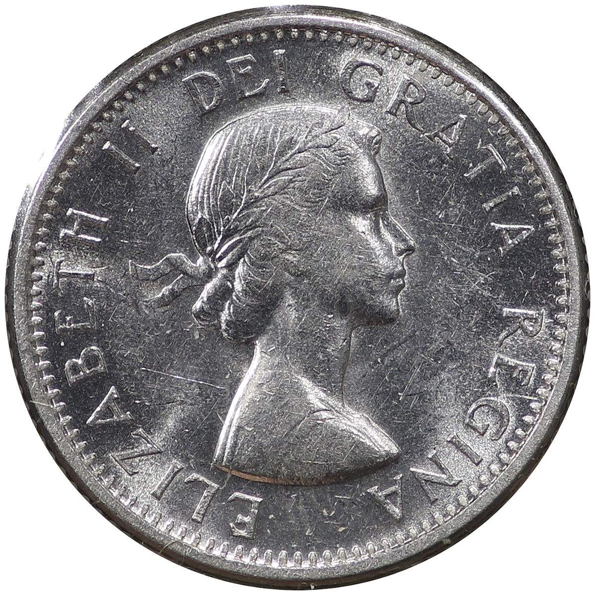 1961 Canada 10-cents AU-UNC (AU55)