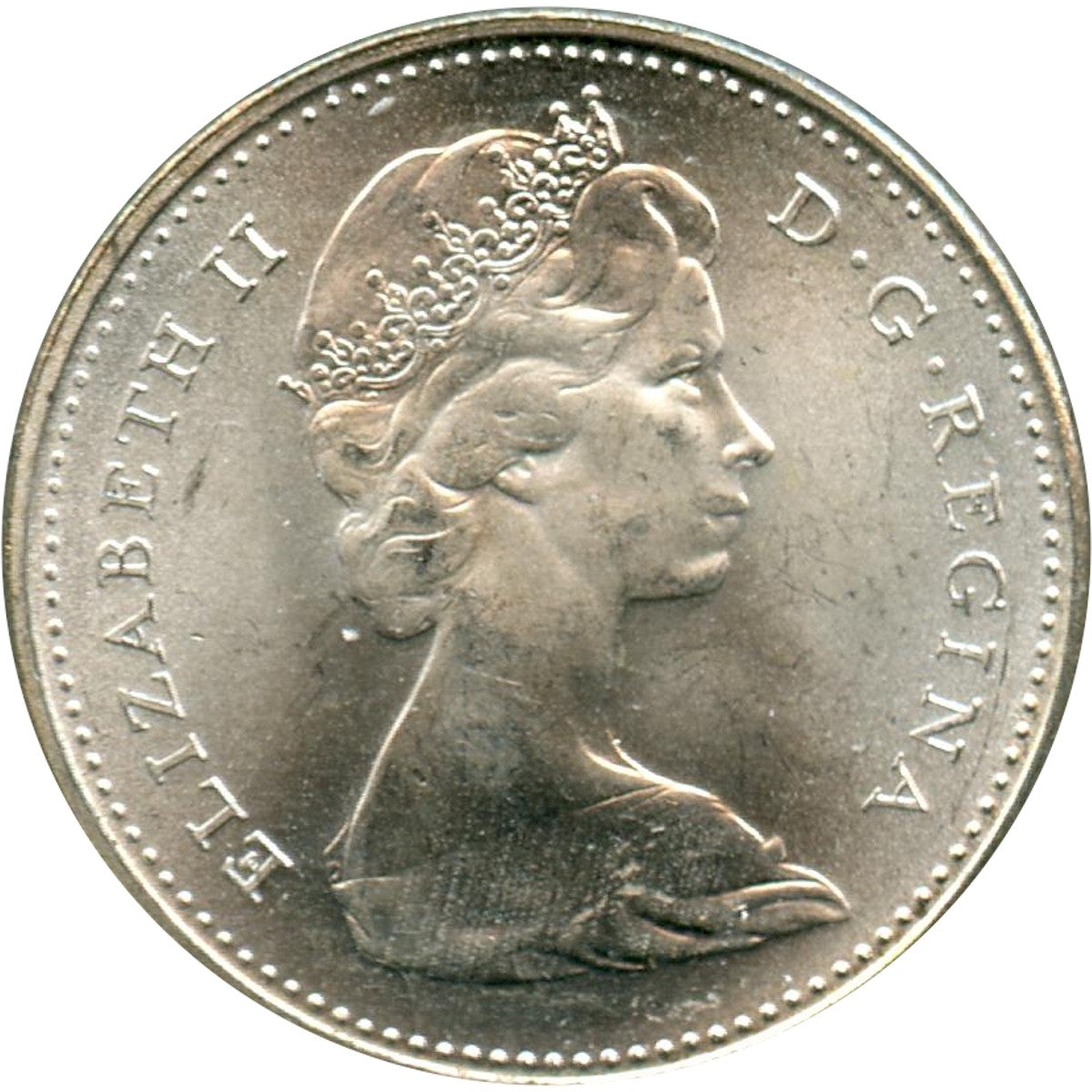 1966 Canada 10-cents Choice Brilliant Uncirculated (MS-64)