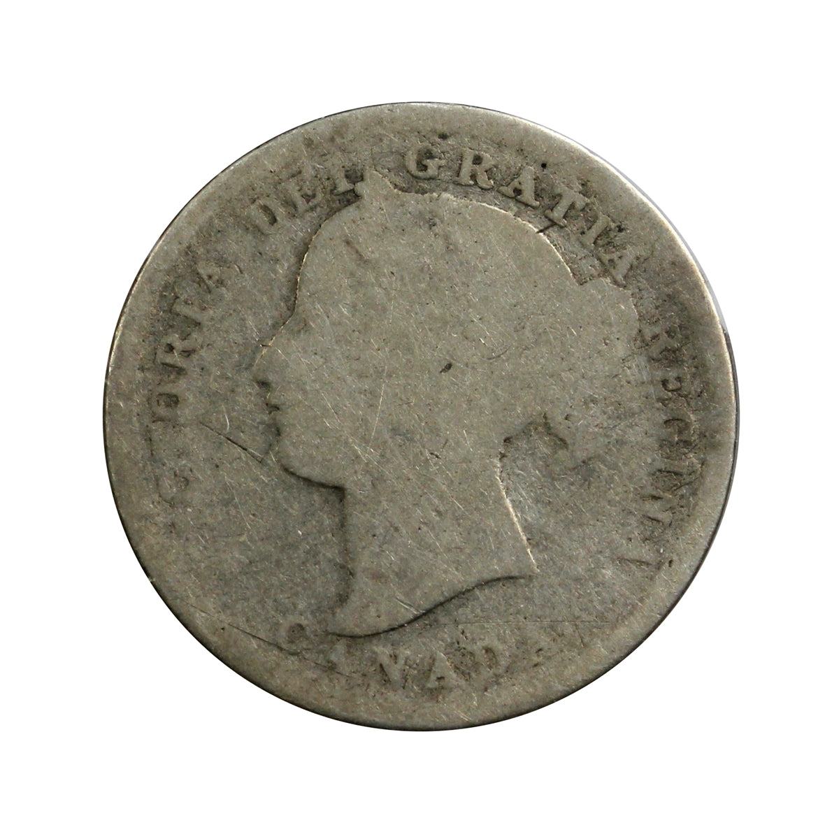 1898 Obv. 6 Canada 10-cents Poor