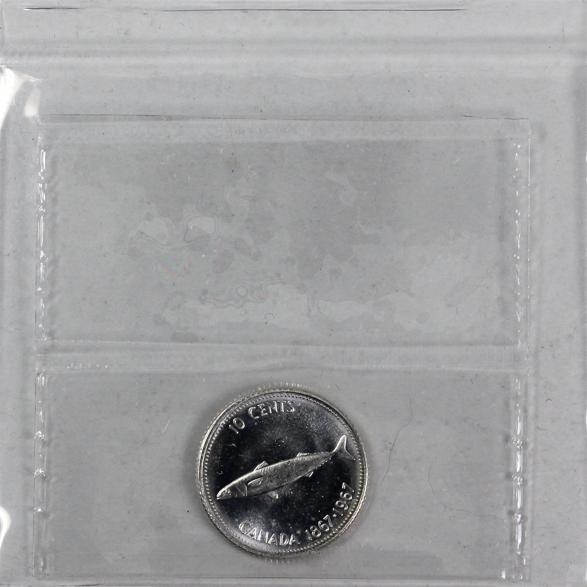 1967 Canada 10-cents ICCS Certified MS65