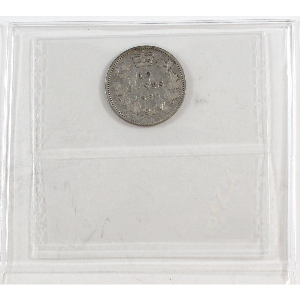 1885 Obv. 5 Canada 10-cents ICCS Certified G6