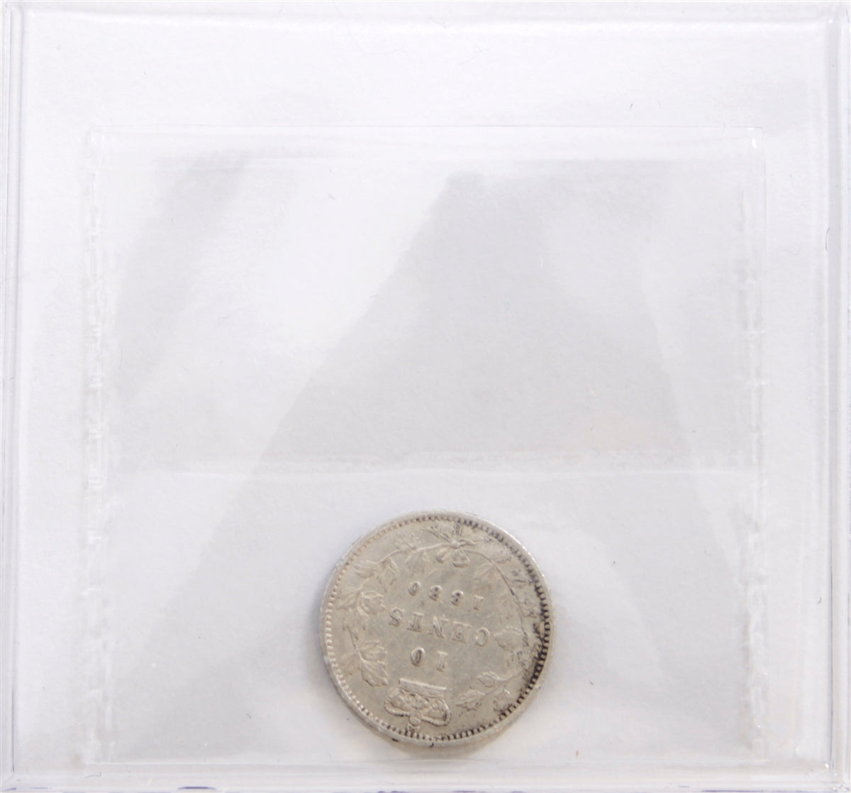 1880H Obv. 2 Canada 10-cents ICCS Certified VF20