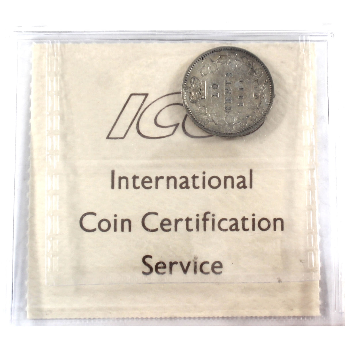 1901 Canada 10-cents ICCS Certified F15