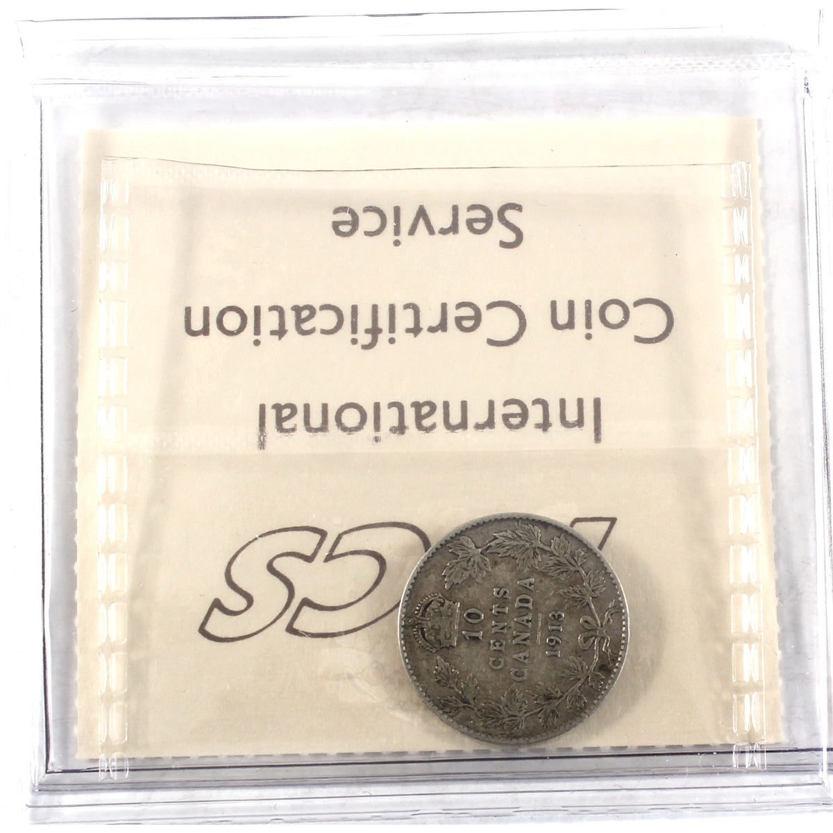 1913 Broad Leaves Canada 10-cents ICCS Certified F12