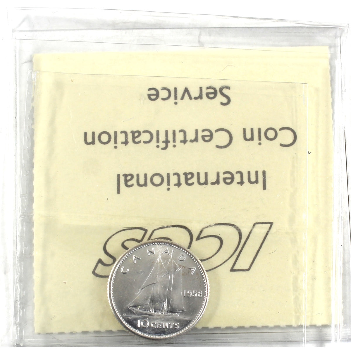 1958 Canada 10-cents ICCS Certified MS64